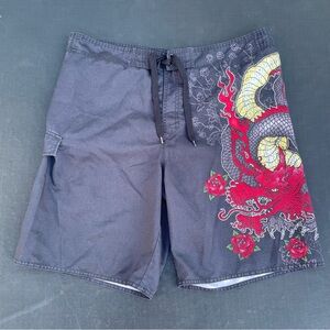 Men’s Black Joe Boxer Swim Trunks